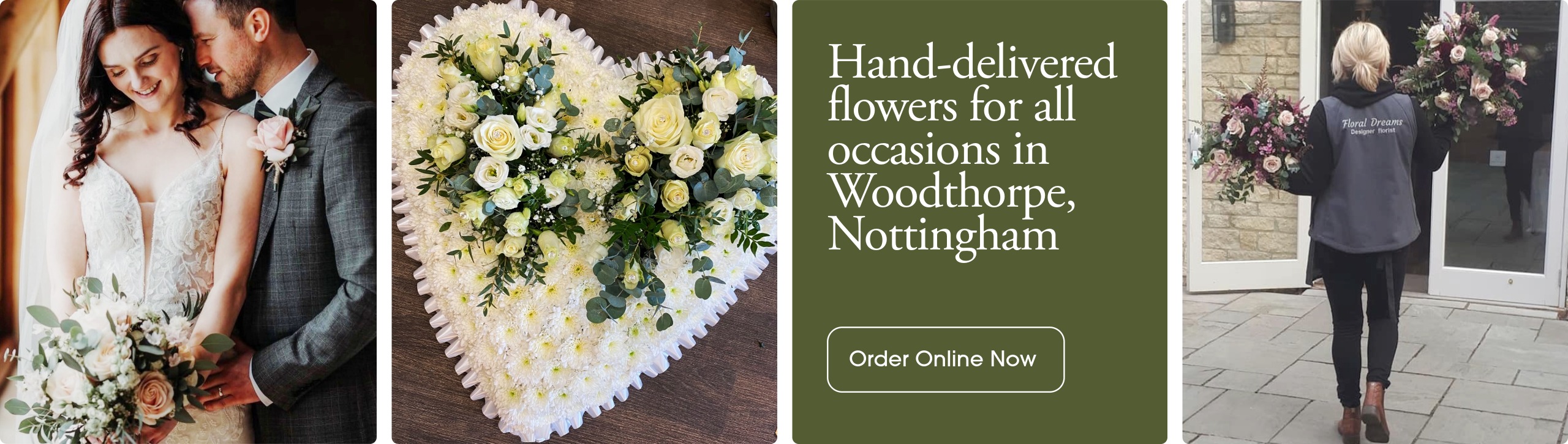 Seasonal bouquets from Floral Dreams in Nottingham offering same-day delivery