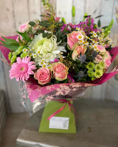 Blossom Meadow Bouquet - A charming arrangement in soft, romantic shades